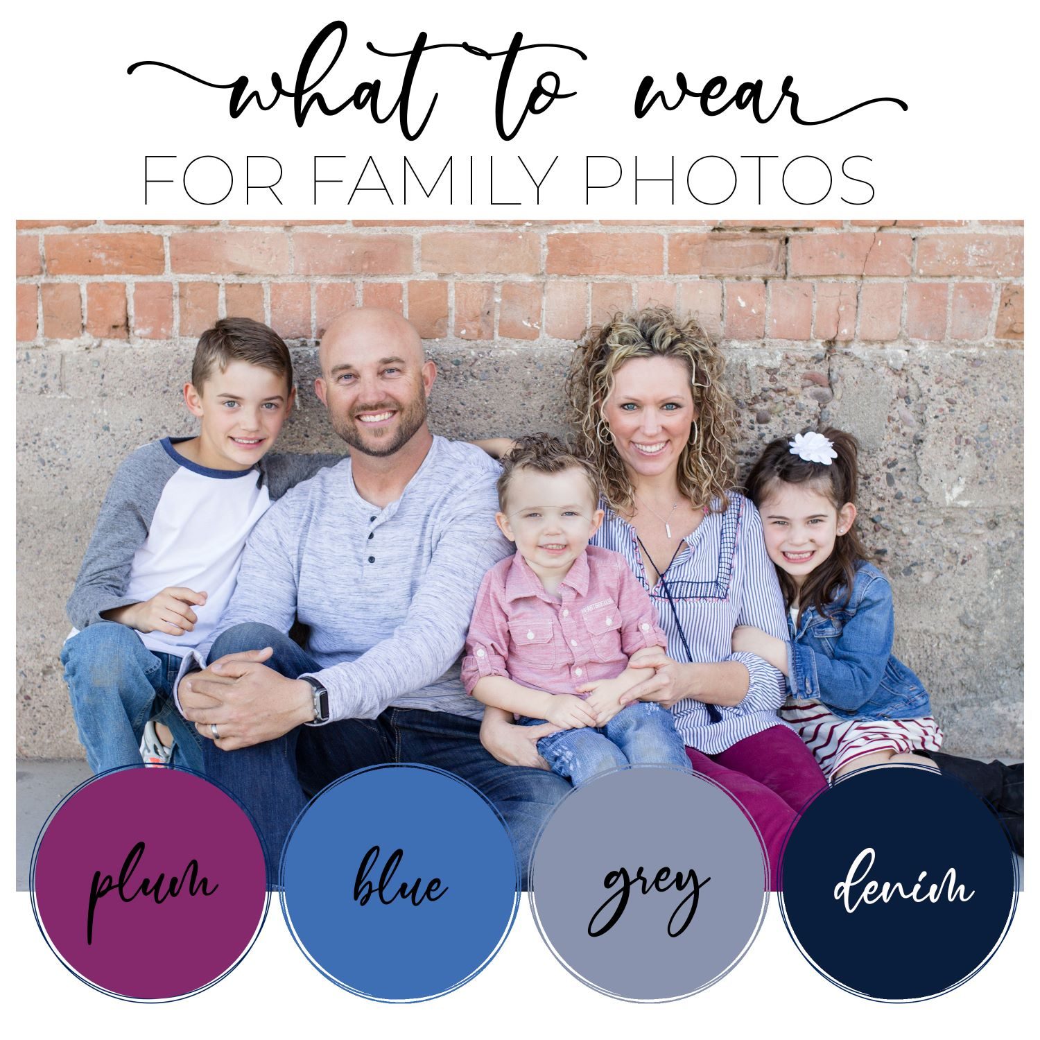 What to Wear for Family Photos | Purple Edition