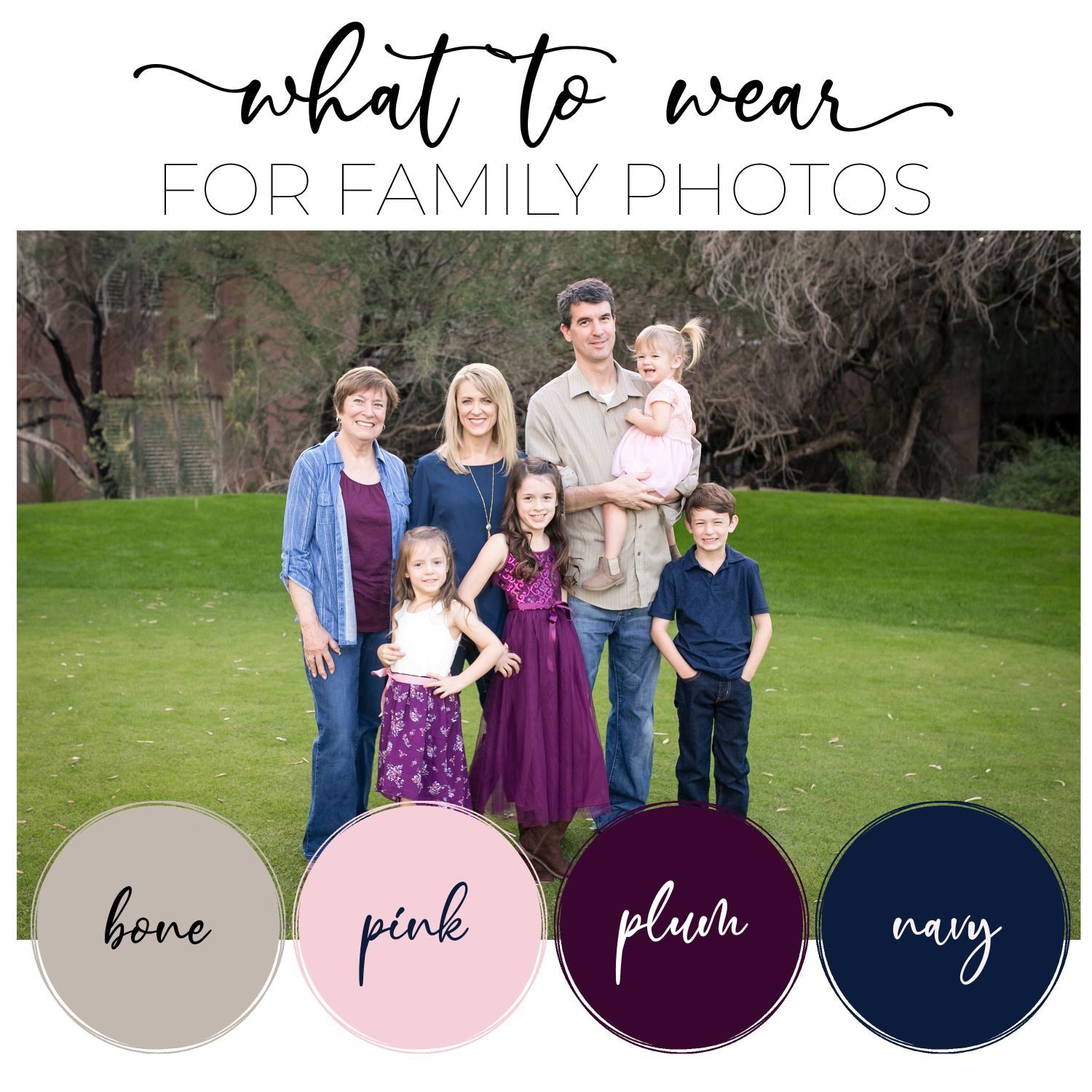 What to Wear for Family Photos | Purple Edition